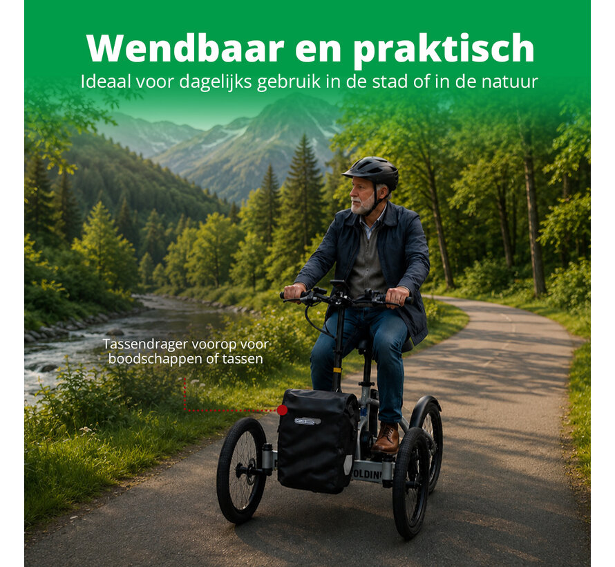 ETNNIC FOLDING TRIKE 2.0 | Opvouwbare Driewielfiets – Lichtgewicht en Compact