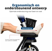 Beenondersteuning voor Scootmobiel