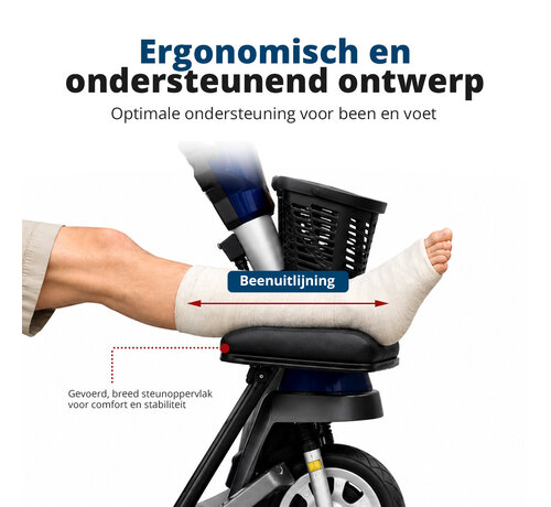 Beenondersteuning voor Scootmobiel