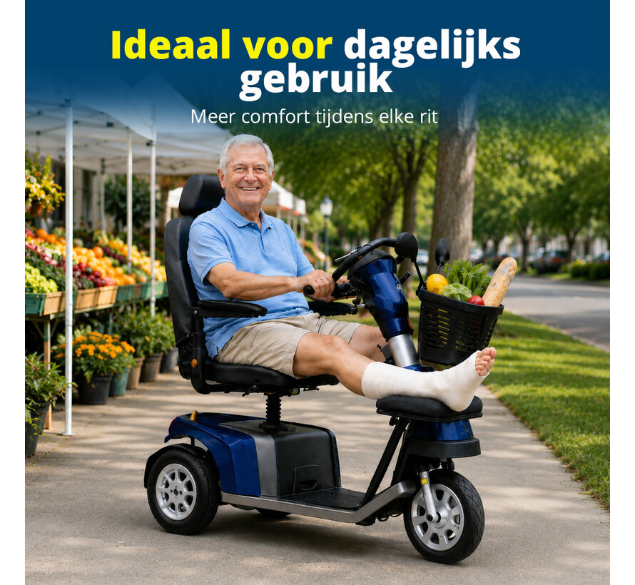 Beenondersteuning voor Scootmobiel