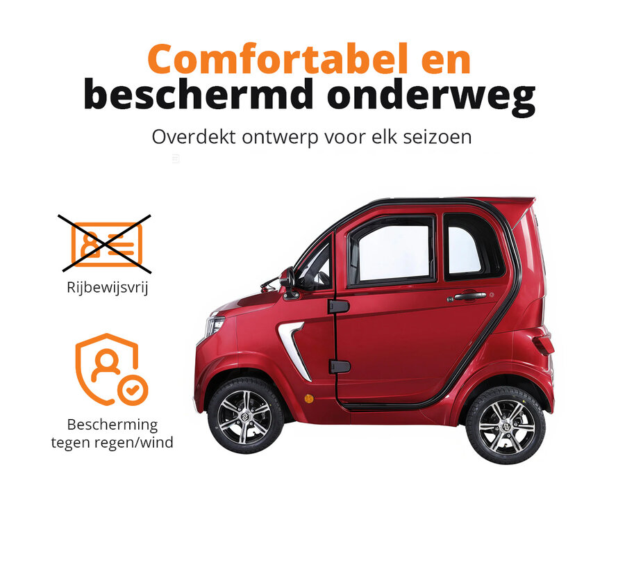 Bold CURA Elektrische MiniAuto | Minicar | Rijbewijsvrij