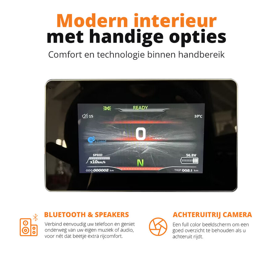 Bold CURA Elektrische MiniAuto | Minicar | Rijbewijsvrij