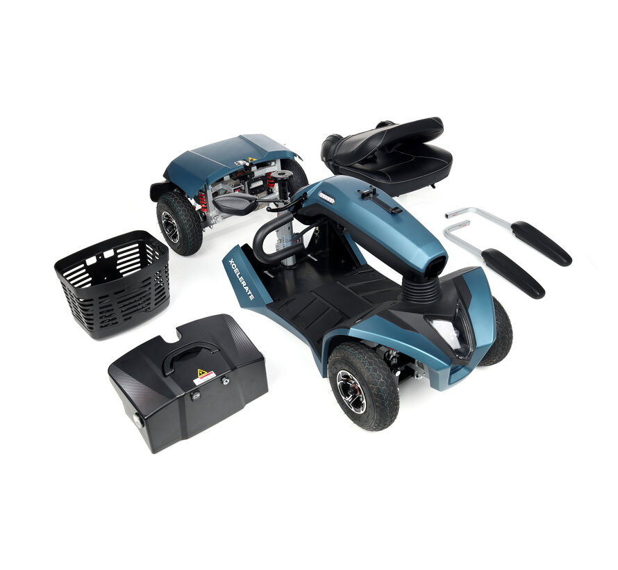 Motion Xcelerate – Demontabele 12 km/u scootmobiel met lithiumaccu