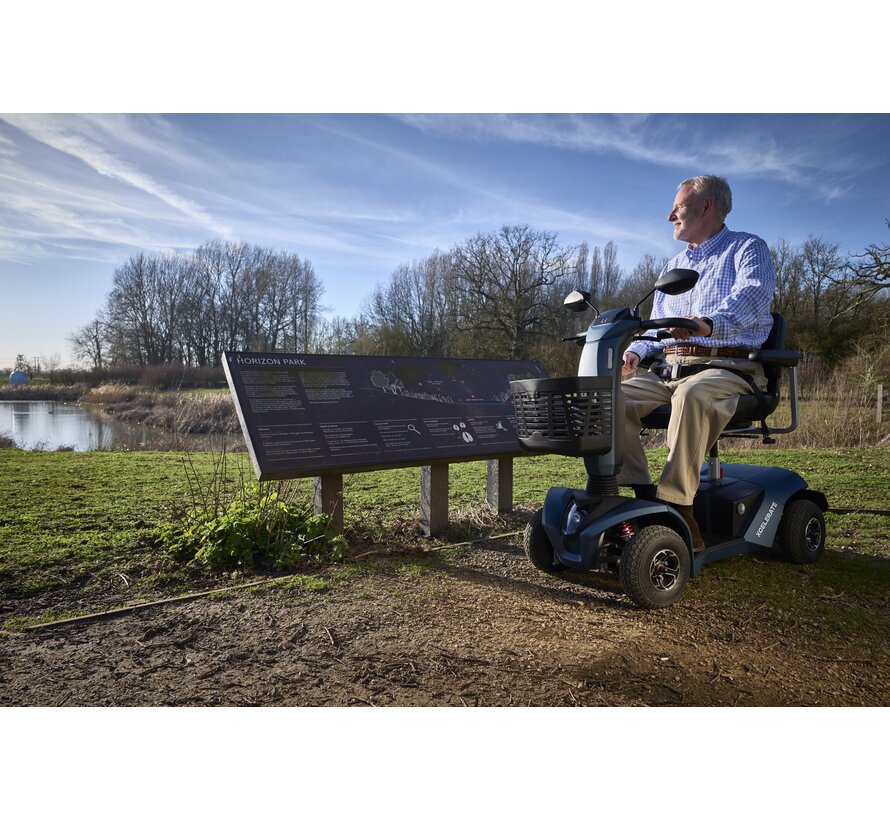 Motion Xcelerate – Demontabele 12 km/u scootmobiel met lithiumaccu