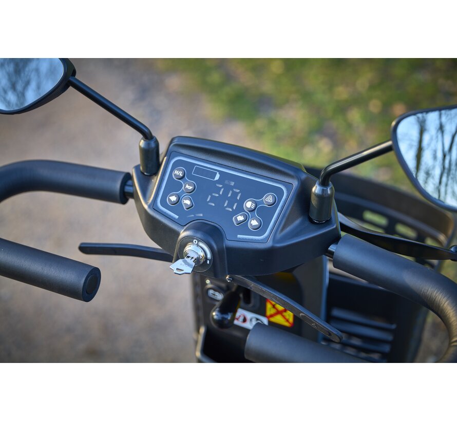 Motion Xcelerate – Demontabele 12 km/u scootmobiel met lithiumaccu