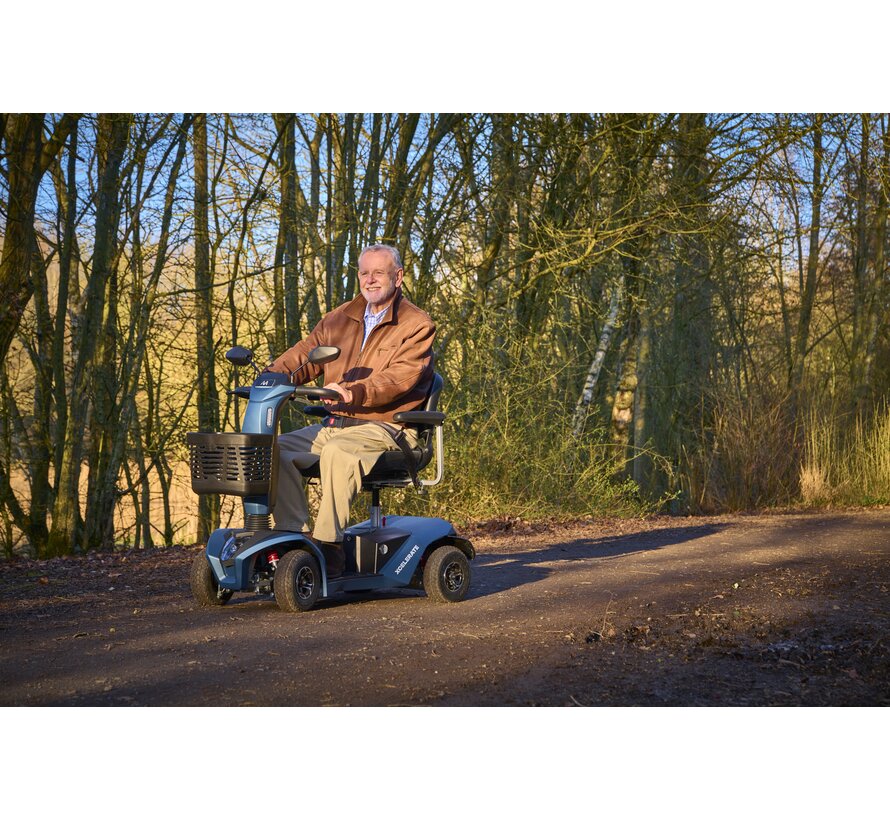 Motion Xcelerate – Demontabele 12 km/u scootmobiel met lithiumaccu
