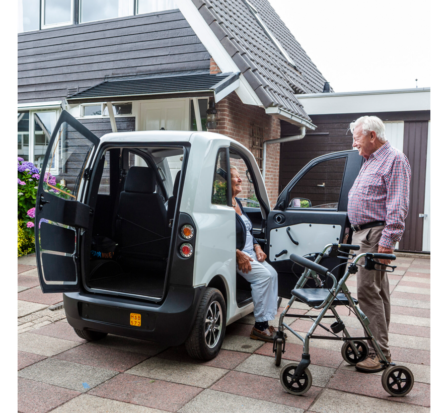 Max Mobiel – Elektrische Overdekte Tweezitter elektrische miniAuto | 45 km/u | Lithium Accu