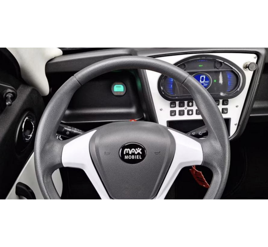 Max Mobiel – Elektrische Overdekte Tweezitter elektrische miniAuto | 45 km/u | Lithium Accu