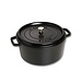 Staub Ronde cocotte zwart - 30 cm