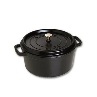 Staub Ronde cocotte zwart - 28cm