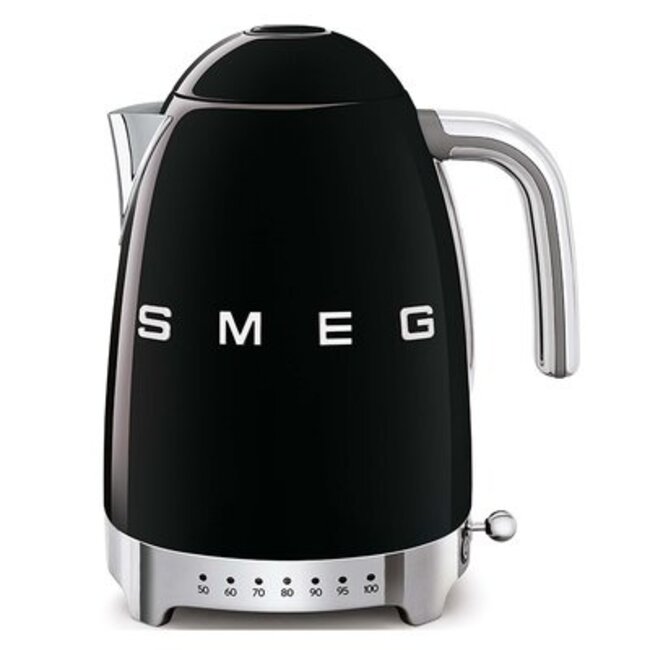 Smeg waterkoker 1,7 zwart - KLF04BLEU