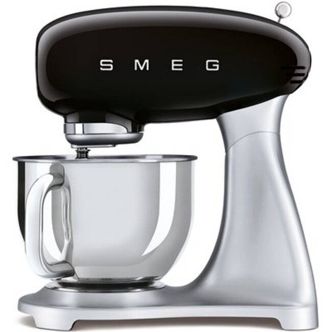 Smeg keukenrobot zwart/zilver 4.8l -  SMF02BLEU