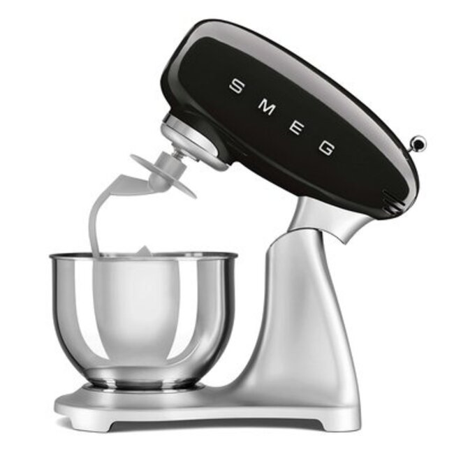 Smeg keukenrobot zwart/zilver 4.8l -  SMF02BLEU