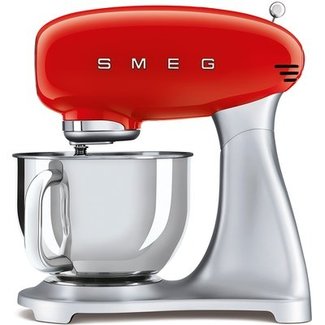 Smeg Keukenrobot rood/zilver 4,8 l - SMF02RDEU