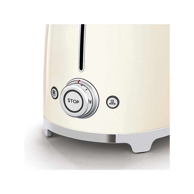 Smeg broodrooster creme - TSF01CREU