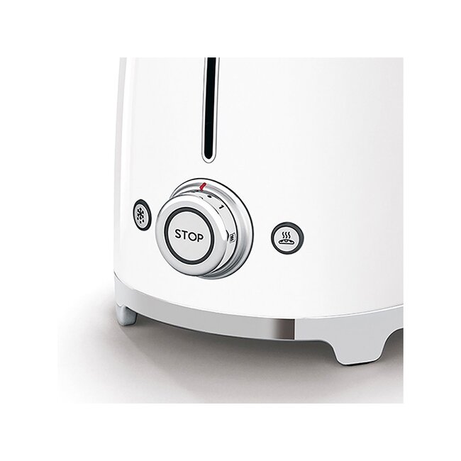 Smeg broodrooster 2 sleuven wit - TSF01WH