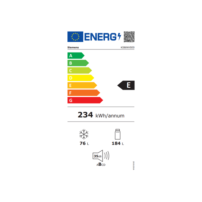 Siemens koelvriescombinatie  - KI86NVSE0