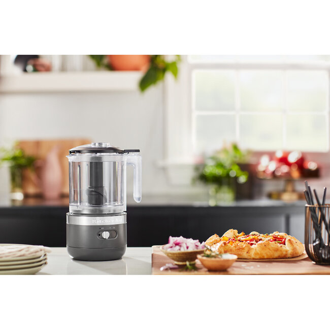 Kitchenaid hakmolen draadloos - Houtskoolgrijs