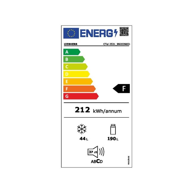 Liebherr koelvriesxombinatie top 140 cm  - CTEL253121