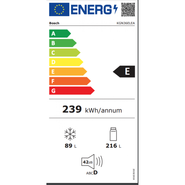 Bosch koelvriescombinatie - KGN36ELEA