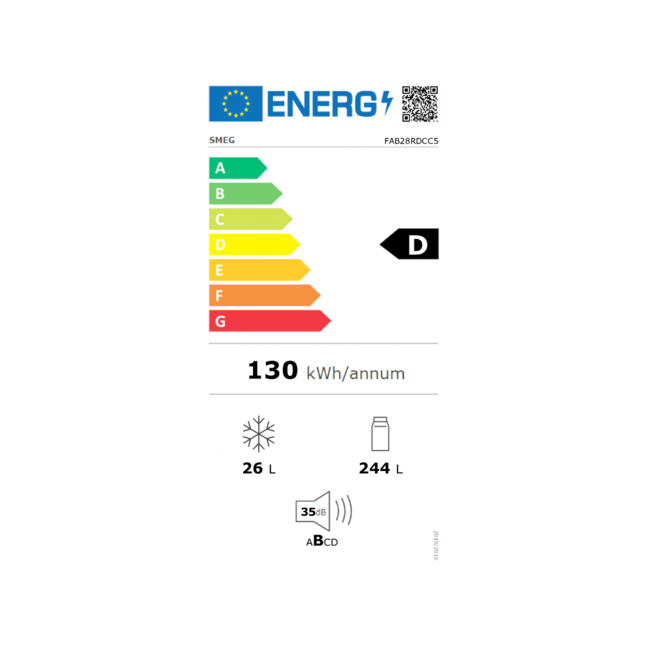 Smeg koelvriescombi 50 - 'Veuve Clicot