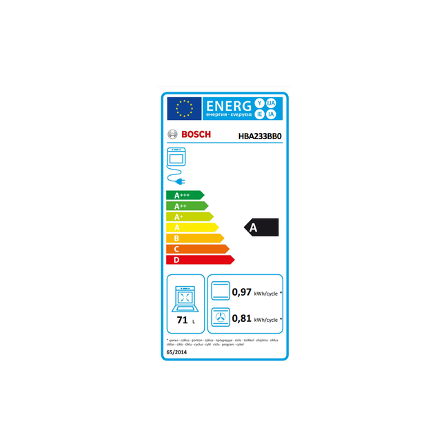 Bosch Serie 4 Inbouwoven- HBA233BB0