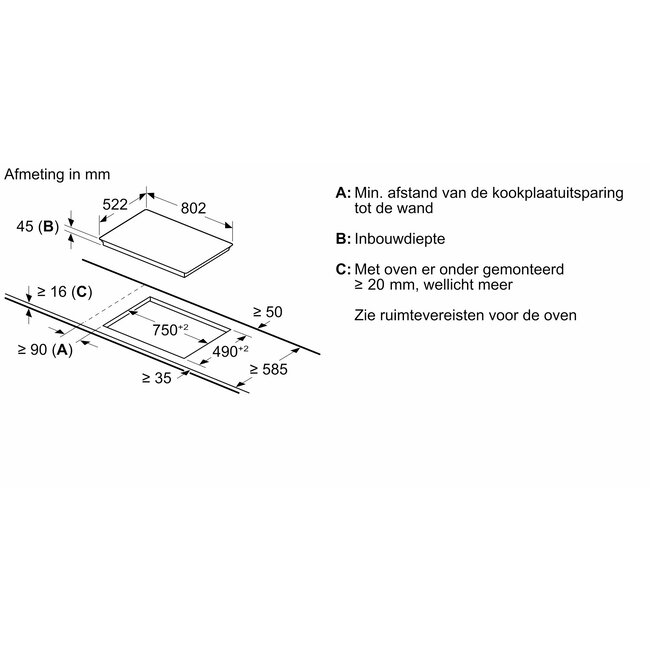 Bosch kookplaat PKN811BA2E