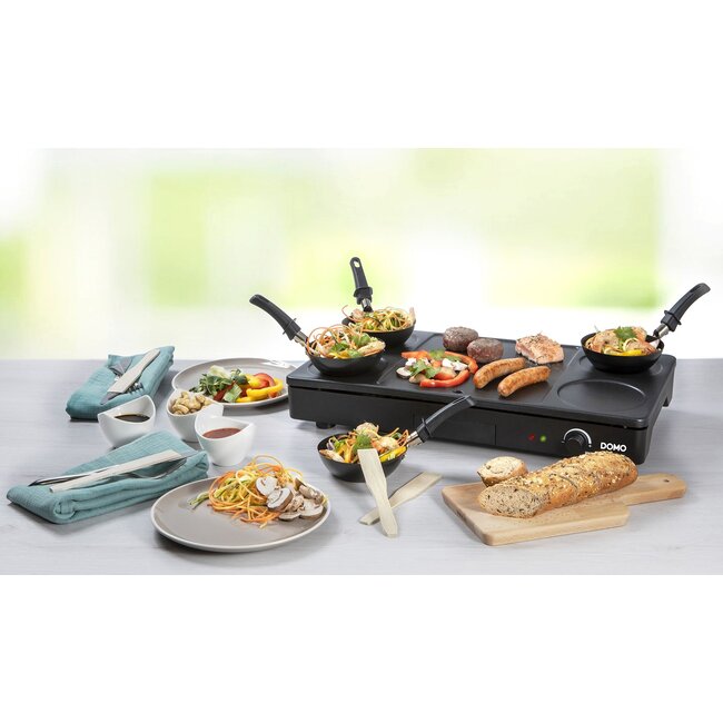 Domo wok party set + grill DO8712W