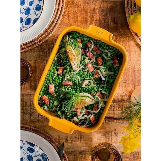 Peugeot Appolia schotel rechthoekig - safraan geel