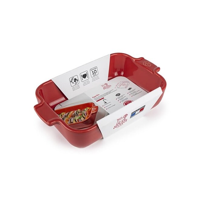 Peugeot Appolia schotel rechthoekig - rood