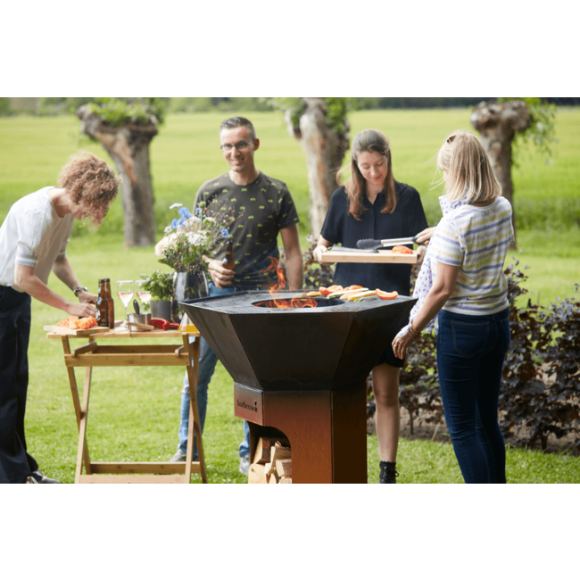 Barbecook houtbarbecue cortenstaal - Nestor