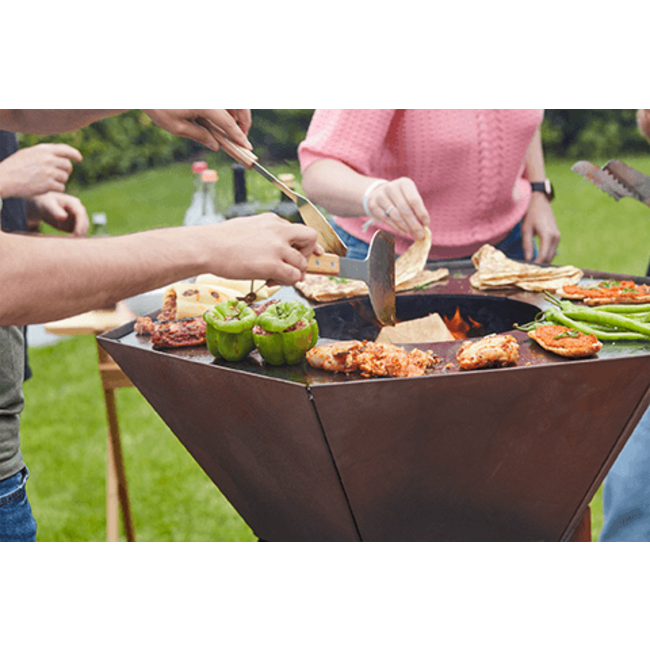 Barbecook houtbarbecue cortenstaal - Nestor