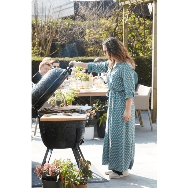 Barbecook houtskoolbbq kamal kamado mat zwart - large