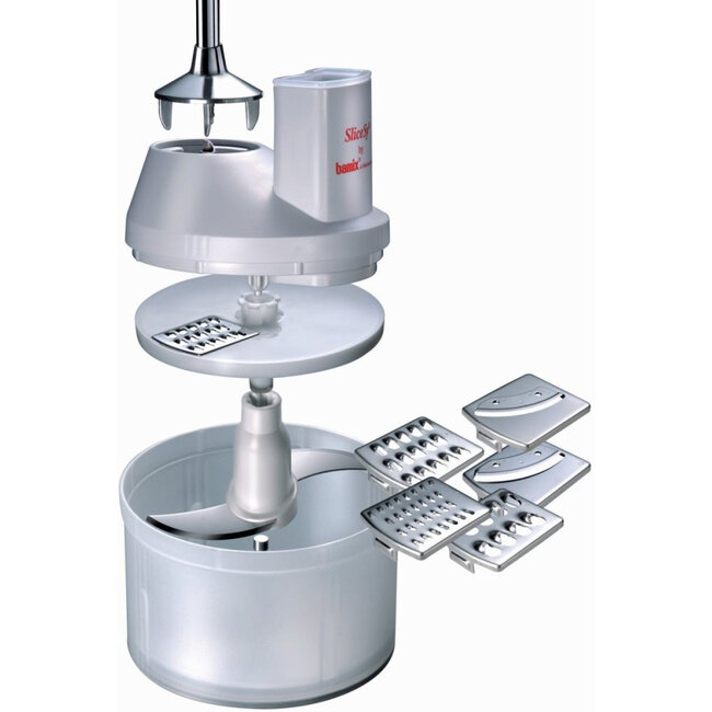 Bamix staafmixer met accessoires - superbox zilver
