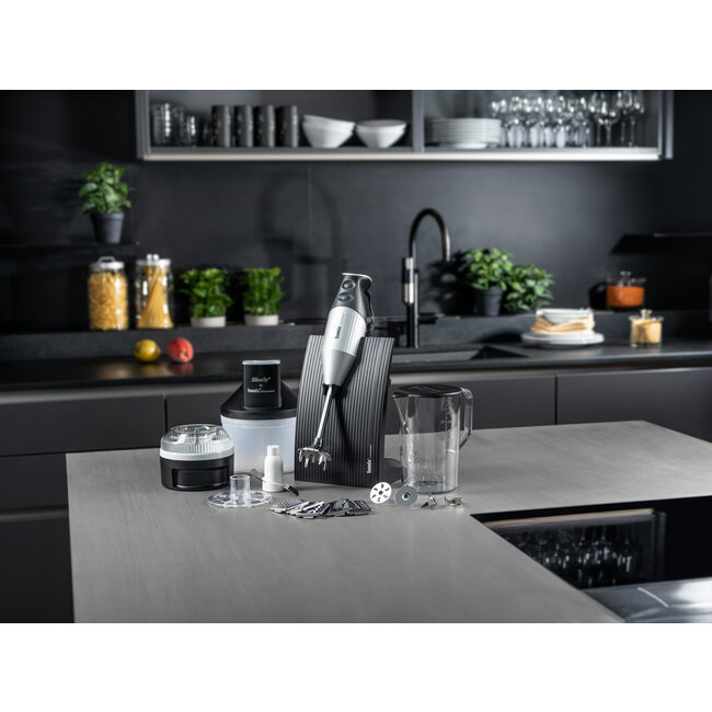 Bamix staafmixer met accessoires - superbox zilver