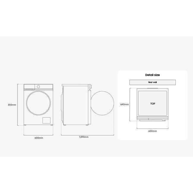 Samsung Wasmachine  11 kg - WW11DB8B95GBU3