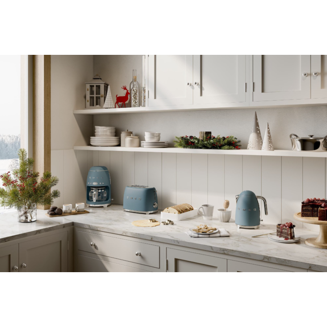 Smeg Waterkoker Storm Blue Mat - KLF03SBMEU