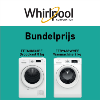 Whirlpool Wasmachine FFB9489WVEE & droogkast FFTM118X3BE