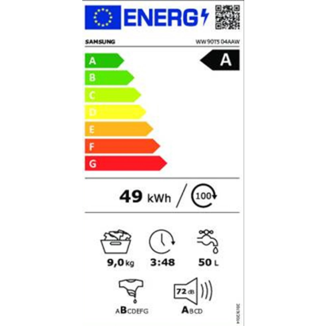 Samsung wasmachine 9 kg - WW90T504AAWCS2
