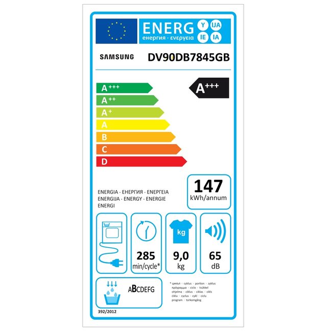 Samsung Droogkast 9kg - DV90DB7845GBU3