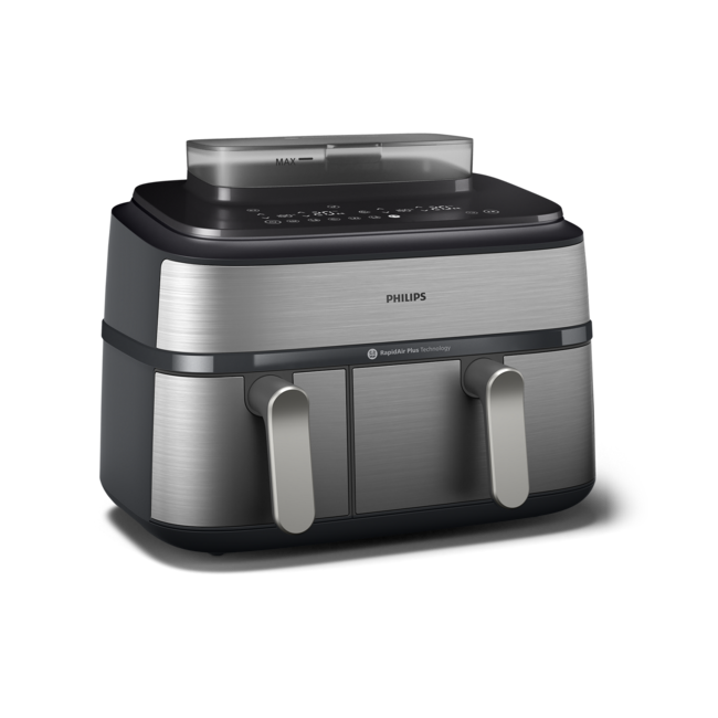 Philips airfryer met 2 manden en stoomfunctie - NA555/00