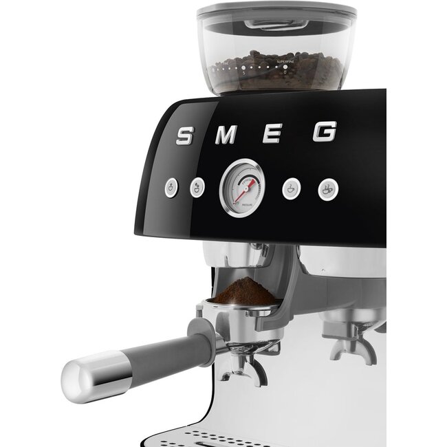 SMEG Espressomachine Zwart  EGF03BLEU