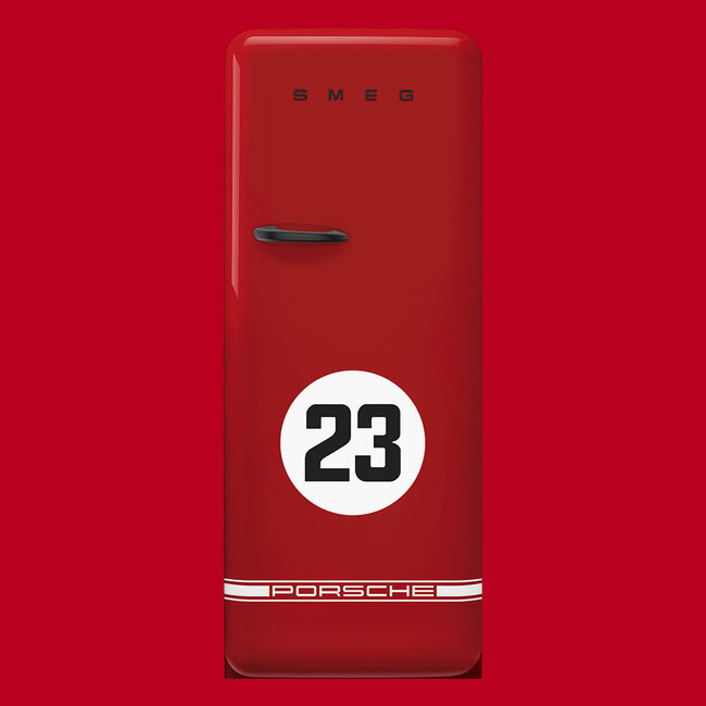 Porsche x SMEG Koelkast FAB28RDP9176 Porsche 917 red