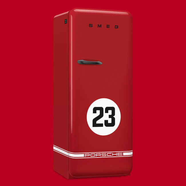 Porsche x SMEG Koelkast FAB28RDP9176 Porsche 917 red