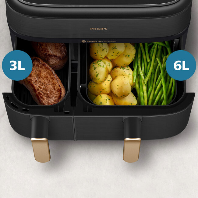 Tweedekans Philips stoomairfryer duo NA552/00