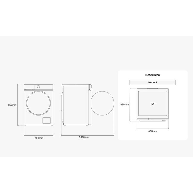 Tweedekans Samsung Wasmachine 11 kg - WW11DB7B94GB