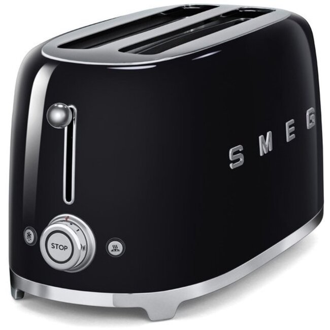 Tweedekans SMEG Broodrooster Zwart -- TSF02BLEU