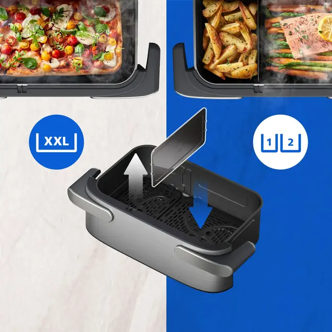Philips - Airfryer dual basket - NA565/02