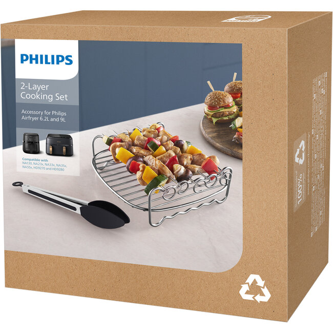 Philips - airfryer raster met grill voor saté - HD9920/00
