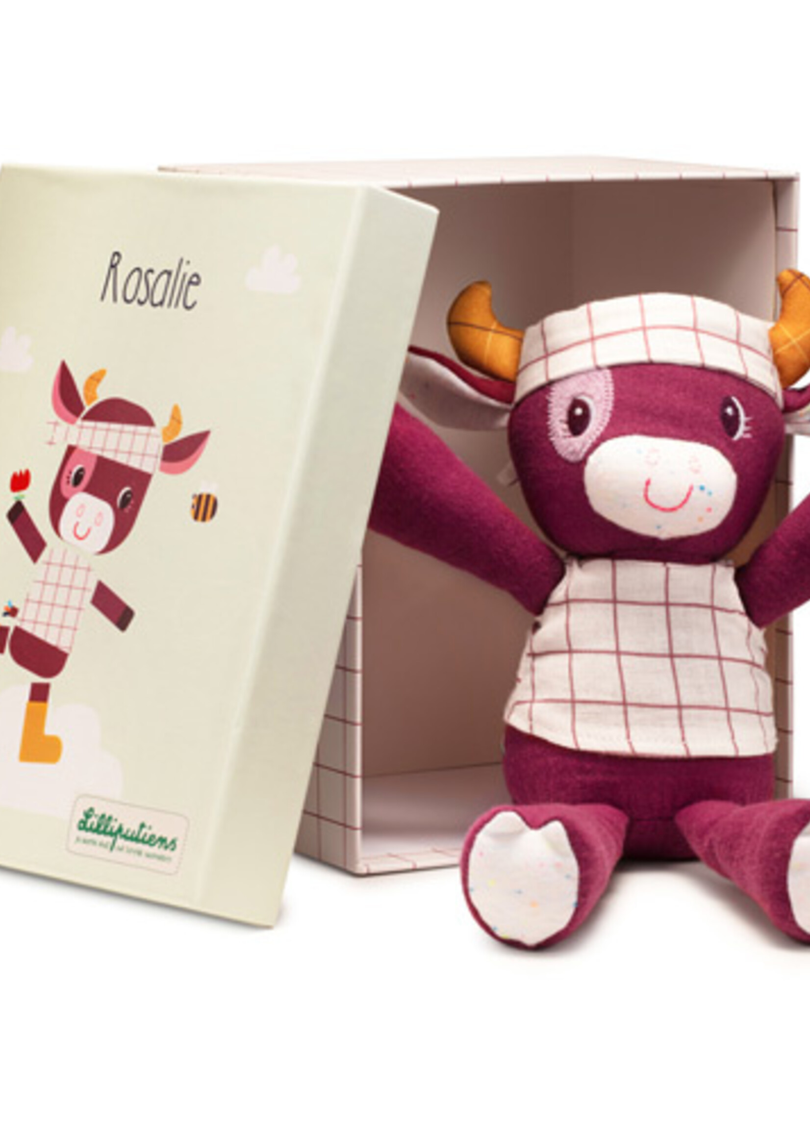 Lilliputiens Ik ontdek - Knuffel in doos Rosalie